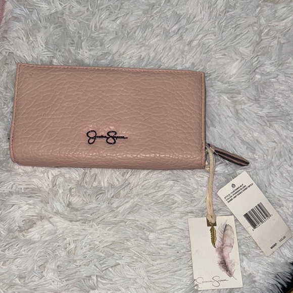 Jessica Simpson Pink Textured Wallet - Picture 1 of 5